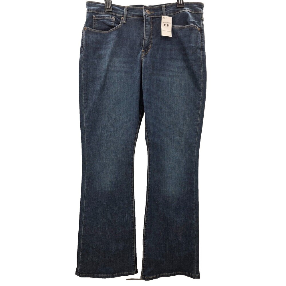 Levi Strauss Signature Gold Women's Totally Shaping Pull-On Bootcut Sz 16M NWT
